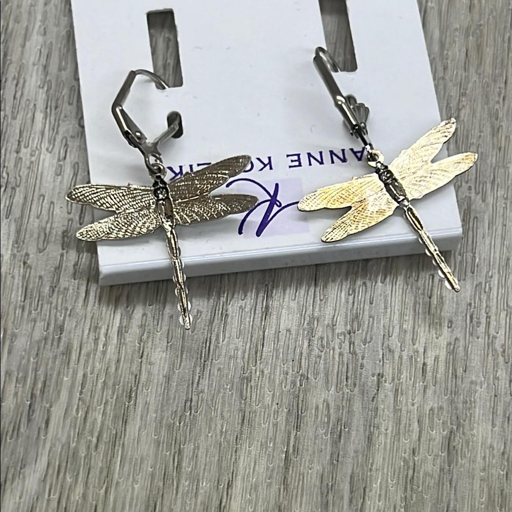 Anne Koplik "Dragonfly" Earrings - Picture 3 of 4